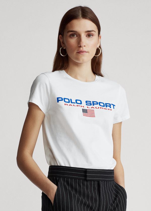 Polo Ralph Lauren Polo Sport Crewneck T Shirt Dame Danmark (AQEVO2819)